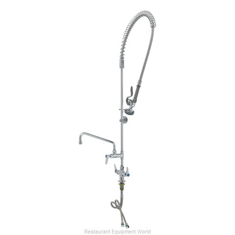 TS Brass B-0113-12-CR-B Pre-Rinse Faucet Assembly, with Add On Faucet