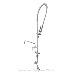 TS Brass B-0113-12-CR-B Pre-Rinse Faucet Assembly, with Add On Faucet
