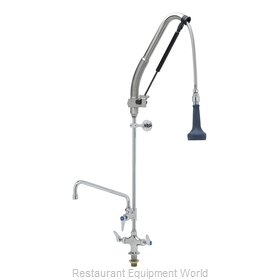 TS Brass B-0113-12-CRB8P Pre-Rinse Faucet Assembly, with Add On Faucet