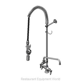 TS Brass B-0113-12CRBJSW Pre-Rinse Faucet Assembly, with Add On Faucet