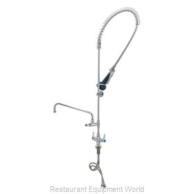 TS Brass B-0113-A12-B08C Pre-Rinse Faucet Assembly, with Add On Faucet