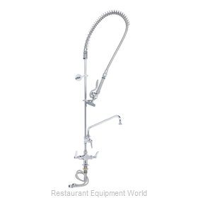 TS Brass B-0113-ADF08-B Pre-Rinse Faucet Assembly, with Add On Faucet