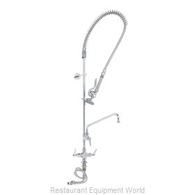 TS Brass B-0113-ADF08 Pre-Rinse Faucet Assembly, with Add On Faucet