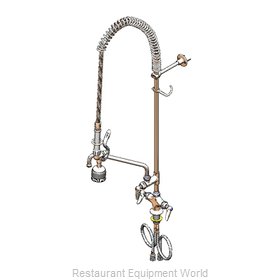 TS Brass B-0113-ADF10-BR Pre-Rinse Faucet Assembly, with Add On Faucet