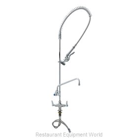 TS Brass B-0113-ADF12 Pre-Rinse Faucet Assembly, with Add On Faucet