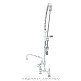 TS Brass B-0123-12CRBJST Pre-Rinse Faucet Assembly, with Add On Faucet