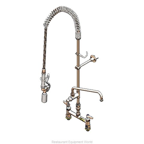 TS Brass B-0123-12CRCVBC Pre-Rinse Faucet Assembly, with Add On Faucet