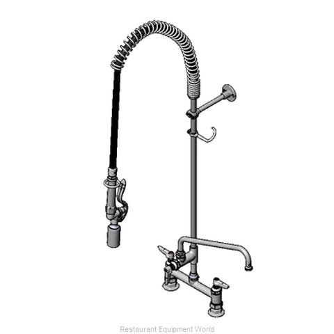 TS Brass B-0123-ADF12-BJ Pre-Rinse Faucet Assembly, with Add On Faucet