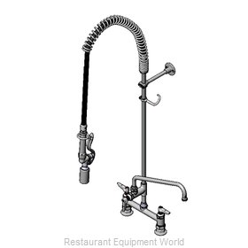 TS Brass B-0123-ADF12-BJ Pre-Rinse Faucet Assembly, with Add On Faucet