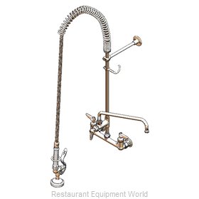 TS Brass B-0133-01-CR Pre-Rinse Faucet Assembly, with Add On Faucet