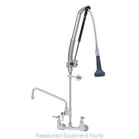 TS Brass B-0133-12-CRB8P Pre-Rinse Faucet Assembly, with Add On Faucet