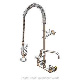 TS Brass B-0133-12-CRVBE Pre-Rinse Faucet Assembly, with Add On Faucet