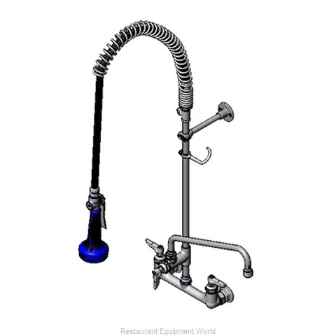 TS Brass B-0133-12ACRB8T Pre-Rinse Faucet Assembly, with Add On Faucet