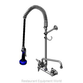 TS Brass B-0133-12ACRB8T Pre-Rinse Faucet Assembly, with Add On Faucet