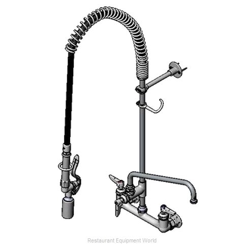 TS Brass B-0133-12CRBCF1 Pre-Rinse Faucet Assembly, with Add On Faucet