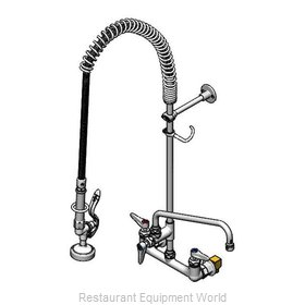 TS Brass B-0133-12CRBKIT Pre-Rinse Faucet Assembly, with Add On Faucet