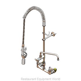 TS Brass B-0133-12CRVBCE Pre-Rinse Faucet Assembly, with Add On Faucet