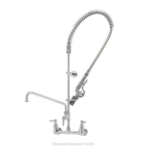 TS Brass B-0133-ADF08-BC Pre-Rinse Faucet Assembly, with Add On Faucet