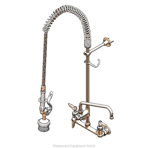 TS Brass B-0133-ADF14-BR Pre-Rinse Faucet Assembly, with Add On Faucet