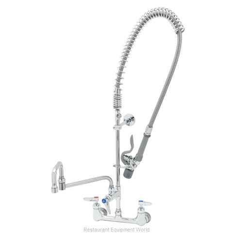 TS Brass B-0152-CR-C-TEE Pre-Rinse Faucet Assembly, with Add On Faucet