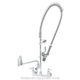 TS Brass B-0152-CR-C-TEE Pre-Rinse Faucet Assembly, with Add On Faucet
