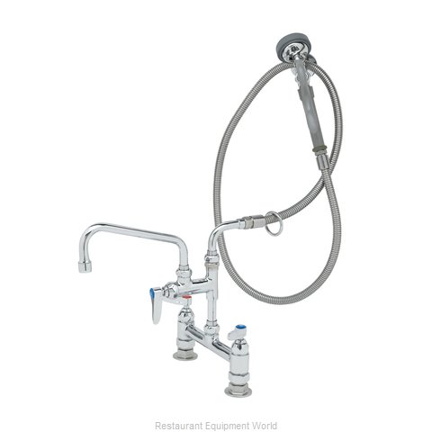 TS Brass B-0175-05 Pre-Rinse Faucet Assembly, with Add On Faucet