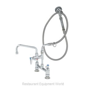 TS Brass B-0175-05 Pre-Rinse Faucet Assembly, with Add On Faucet