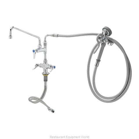 TS Brass B-0176 Pre-Rinse Faucet Assembly, with Add On Faucet