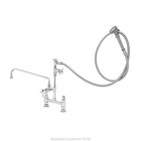 TS Brass B-0177 Pre-Rinse Faucet Assembly, with Add On Faucet