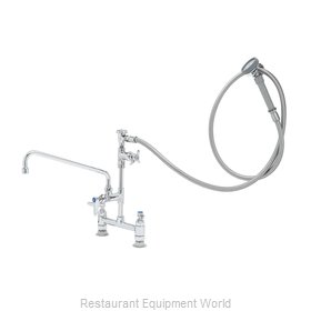 TS Brass B-0177 Pre-Rinse Faucet Assembly, with Add On Faucet