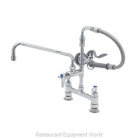 TS Brass B-0178 Pre-Rinse Faucet Assembly, with Add On Faucet