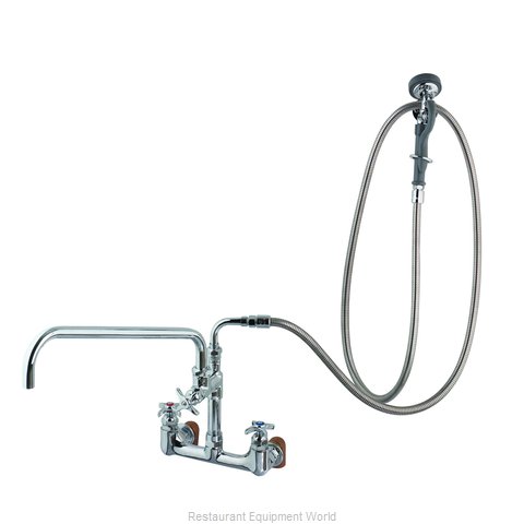 TS Brass B-0289 Pre-Rinse Faucet Assembly, with Add On Faucet