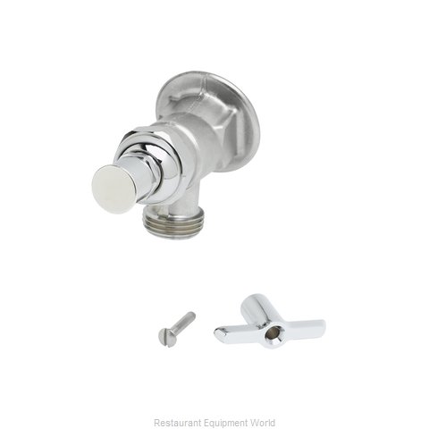 TS Brass B-0731-POL Faucet, Single Wall Mount, with Hose Threads