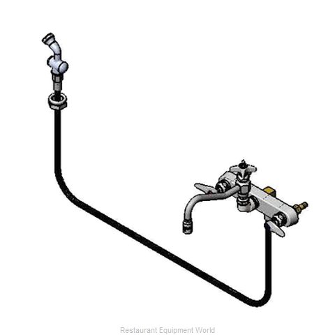 TS Brass B-1157 Faucet with Spray Hose (Magnified)