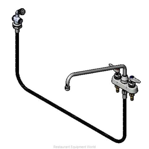 TS Brass B-1171-01 Faucet with Spray Hose (Magnified)