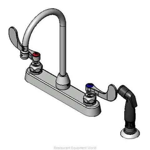 TS Brass B-1172-07-WH4 Faucet with Spray Hose