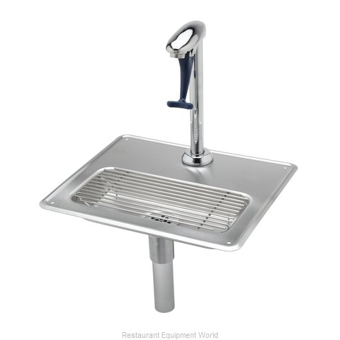 TS Brass B-1230-12 Glass Filler Station with Drain Pan
