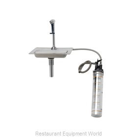 TS Brass B-1230-WFK Glass Filler Station with Drain Pan