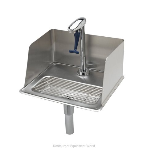 TS Brass B-1235 Glass Filler Station with Drain Pan