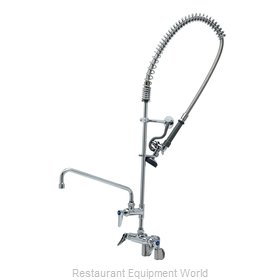 TS Brass B-2261-12-CR-B Pre-Rinse Faucet Assembly, with Add On Faucet