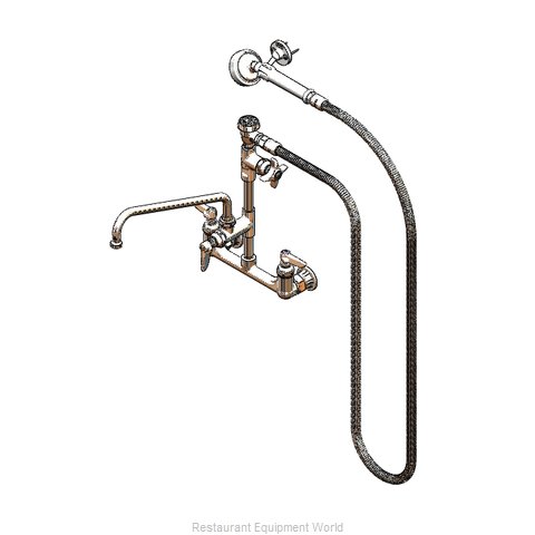 TS Brass B-2308 Faucet with Spray Hose (Magnified)