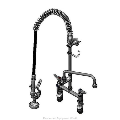 TS Brass B-2430-B145X44H Pre-Rinse Faucet Assembly, with Add On Faucet