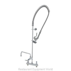 TS Brass B-5120-12-CR-B Pre-Rinse Faucet Assembly, with Add On Faucet