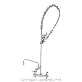 TS Brass B-5120-12-CRBJ Pre-Rinse Faucet Assembly, with Add On Faucet