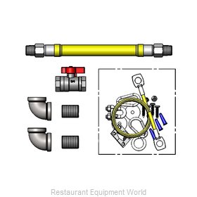 TS Brass HG-2C-48K-FF Gas Connector Hose Kit