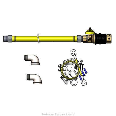 TS Brass HG-4D-48G-K Gas Connector Hose Kit / Assembly
