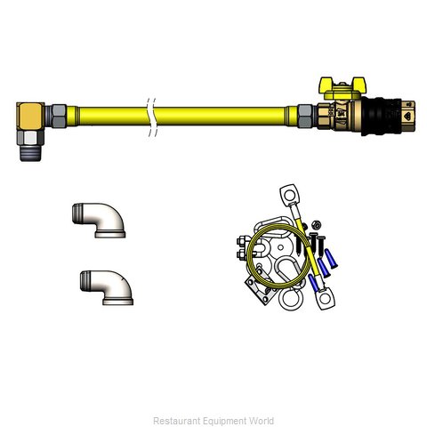 TS Brass HG-4D-48G-SEL Gas Connector Hose Kit / Assembly