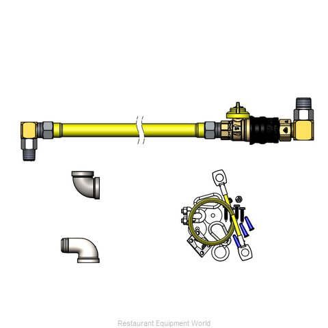 TS Brass HG-4D-48GS-K Gas Connector Hose Kit / Assembly