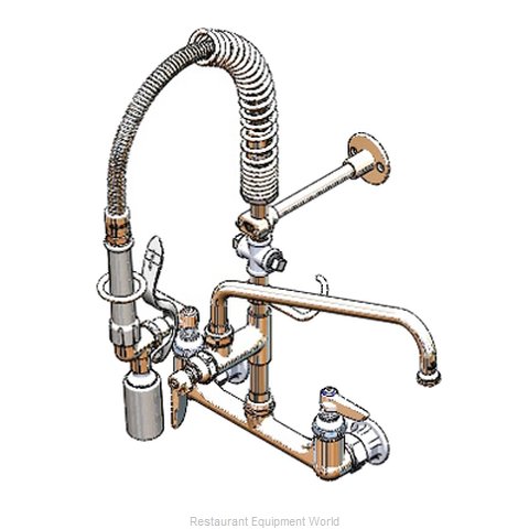 TS Brass MPY-8WLN-12-4C Pre-Rinse Faucet Assembly, Mini