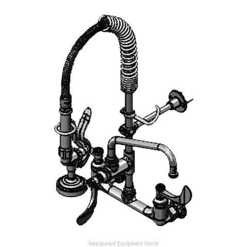 TS Brass MPZ-8WWN-08 Pre-Rinse Faucet Assembly, Mini